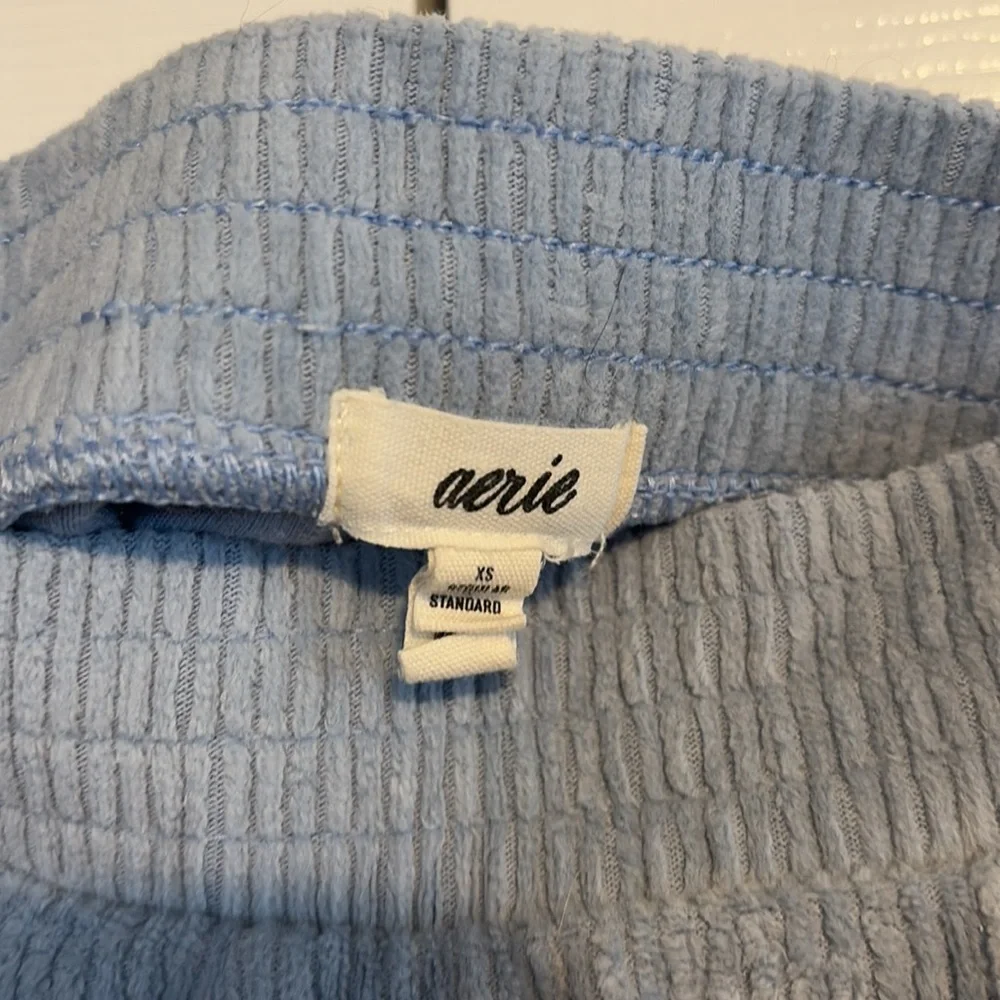 Aerie light blue flare bottom pants size XS regular length - Picture 5 of 9